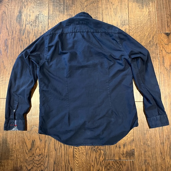 Zara Dark Blue Button Up - Picture 9 of 9